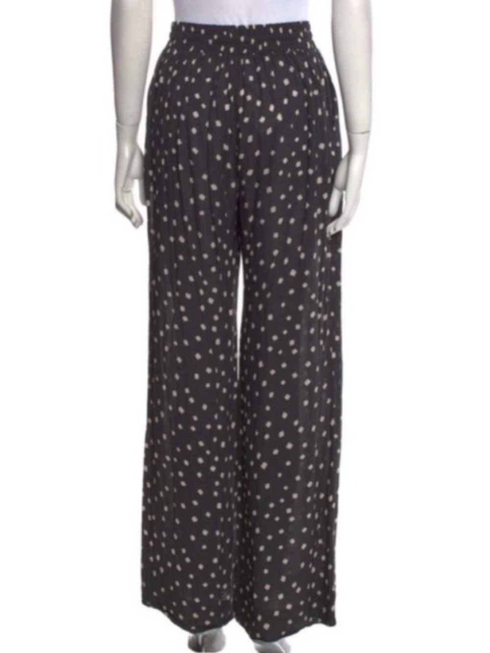 Zimmermann Black and White Polka Dot Track Pants